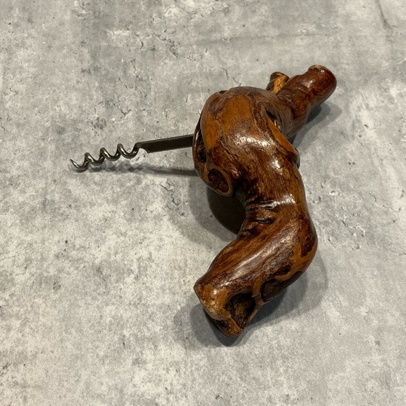 Vintage Corkscrew Laurent Siret Rochefort France wooden handle - Picture 5 of 12